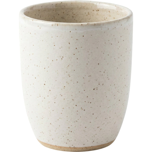 Plvx Speckled Stoneware Tumbler 350 ml Warm White - Product view